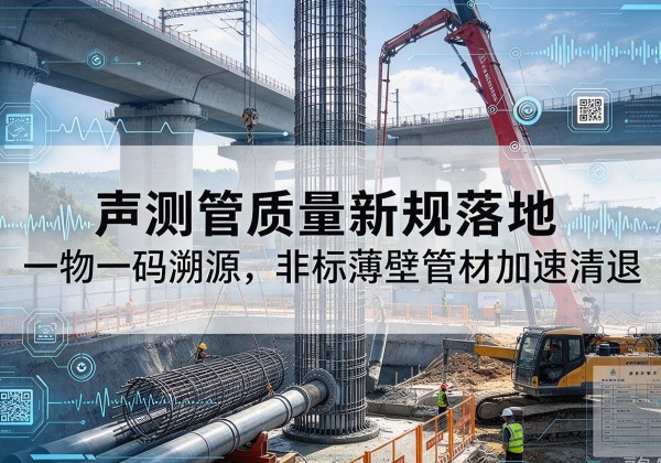 法库声测管质量新规落地，一物一码溯源，非标薄壁管材加速清退