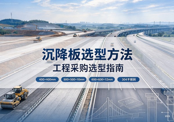 法库沉降板选择方法